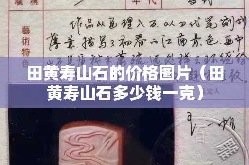 田黃壽山石的價格圖片（田黃壽山石多少錢一克）