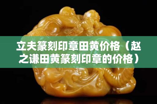 立夫篆刻印章田黃價格（趙之謙田黃篆刻印章的價格）