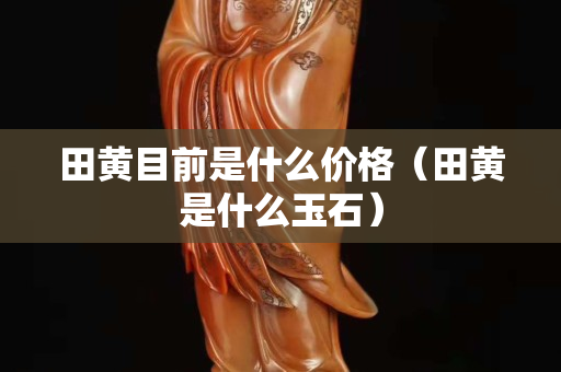 田黃目前是什么價格（田黃是什么玉石）