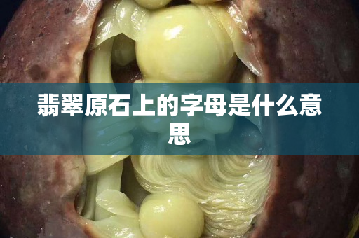 翡翠原石上的字母是什么意思