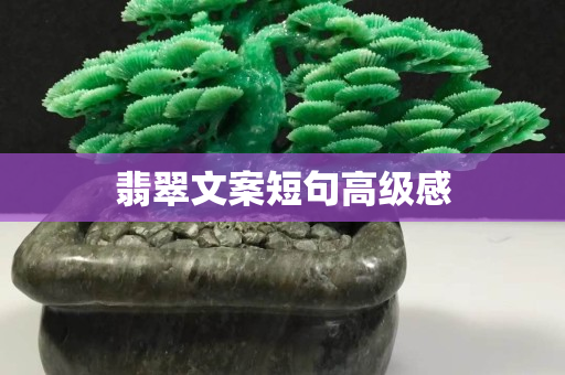 翡翠文案短句高級感
