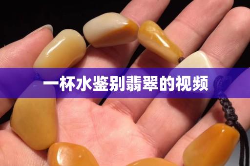 一杯水鑒別翡翠的視頻