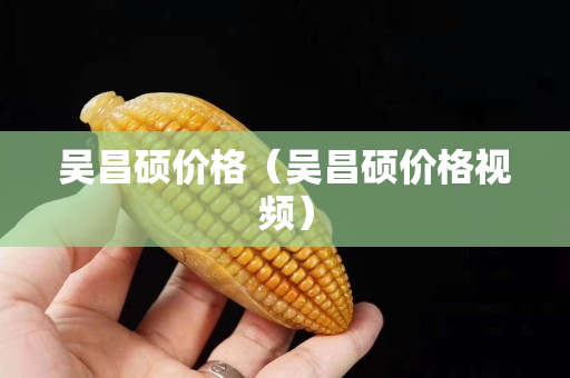 吳昌碩價格（吳昌碩價格視頻）