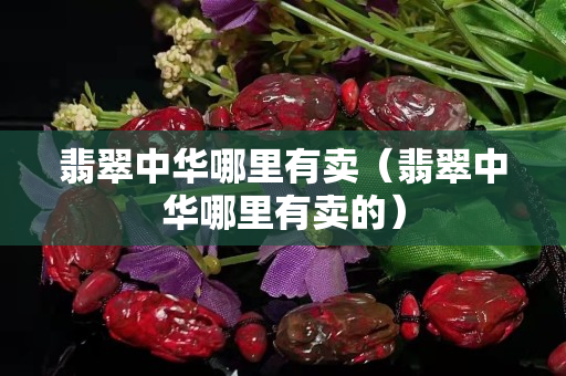 翡翠中華哪里有賣（翡翠中華哪里有賣的）