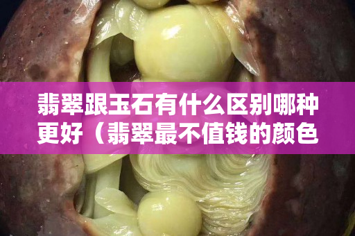 翡翠跟玉石有什么區別哪種更好（翡翠最不值錢的顏色）