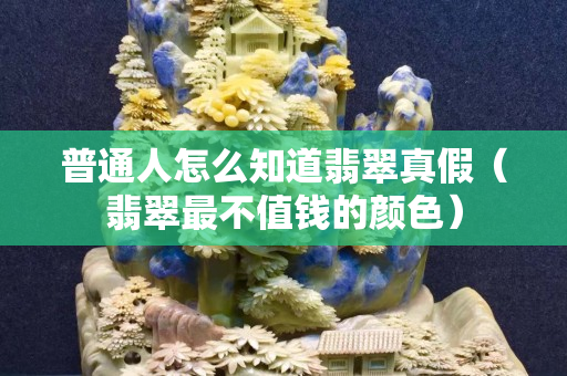 普通人怎么知道翡翠真假（翡翠最不值錢的顏色）