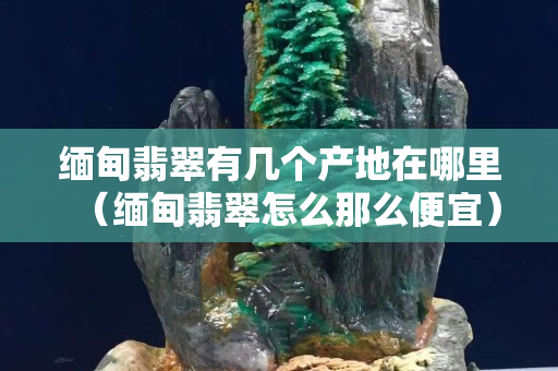 緬甸翡翠有幾個產地在哪里（緬甸翡翠怎么那么便宜）