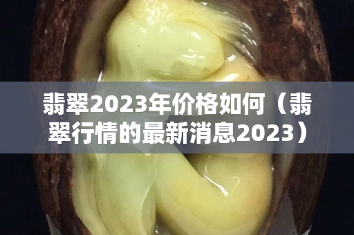 翡翠2023年價格如何（翡翠行情的最新消息2023）