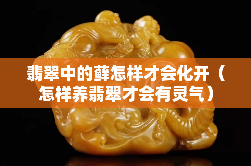 翡翠中的蘚怎樣才會化開（怎樣養翡翠才會有靈氣）