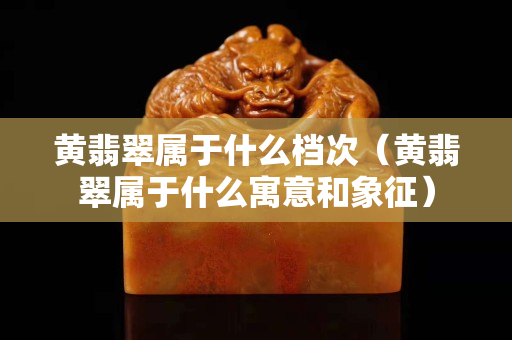 黃翡翠屬于什么檔次（黃翡翠屬于什么寓意和象征）