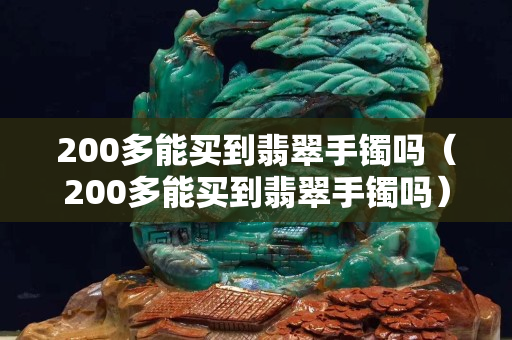 200多能買到翡翠手鐲嗎（200多能買到翡翠手鐲嗎）
