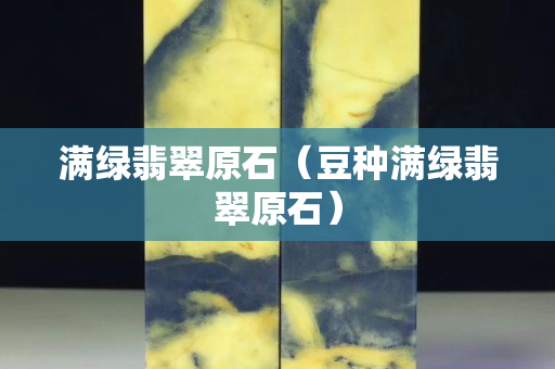 滿綠翡翠原石（豆種滿綠翡翠原石）