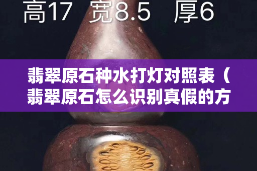 翡翠原石種水打燈對照表（翡翠原石怎么識別真假的方法）