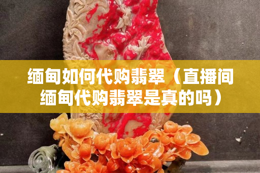 緬甸如何代購翡翠（直播間緬甸代購翡翠是真的嗎）