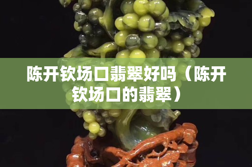 陳開欽場口翡翠好嗎（陳開欽場口的翡翠）