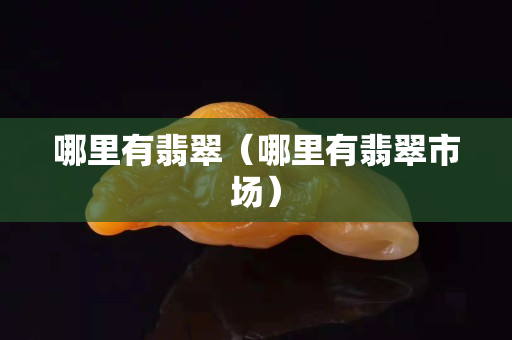 哪里有翡翠（哪里有翡翠市場）