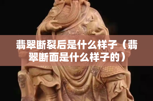 翡翠斷裂后是什么樣子（翡翠斷面是什么樣子的）