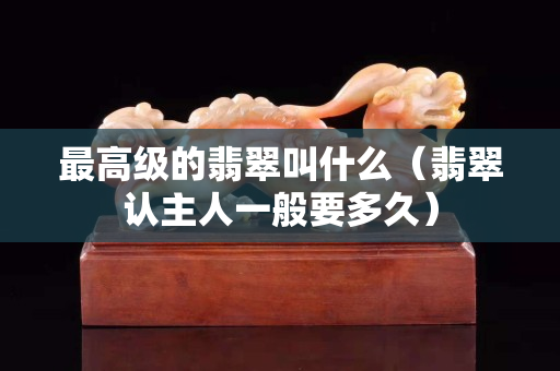 最高級的翡翠叫什么（翡翠認主人一般要多久）
