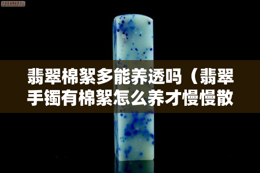 翡翠棉絮多能養(yǎng)透嗎（翡翠手鐲有棉絮怎么養(yǎng)才慢慢散）