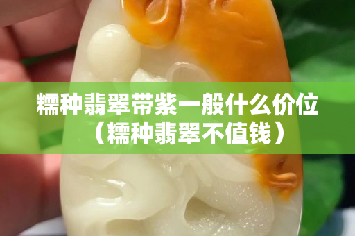 糯種翡翠帶紫一般什么價位（糯種翡翠不值錢）
