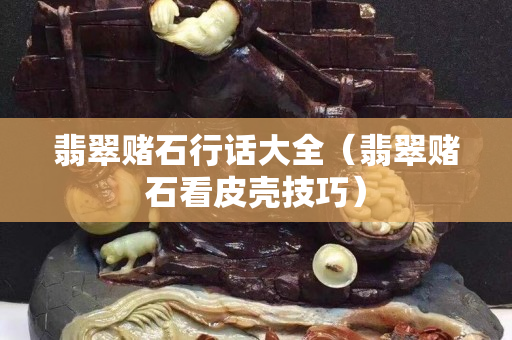 翡翠賭石行話大全（翡翠賭石看皮殼技巧）