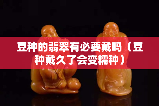 豆種的翡翠有必要戴嗎（豆種戴久了會變糯種）