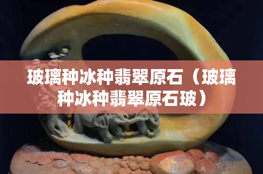 玻璃種冰種翡翠原石（玻璃種冰種翡翠原石玻）
