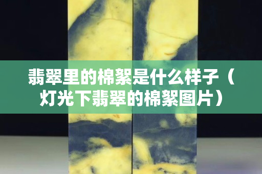 翡翠里的棉絮是什么樣子（燈光下翡翠的棉絮圖片）