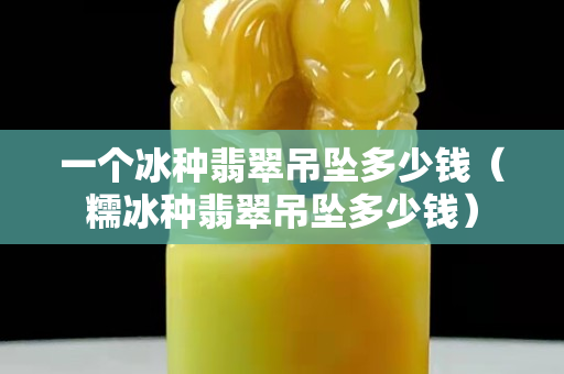 一個冰種翡翠吊墜多少錢（糯冰種翡翠吊墜多少錢）