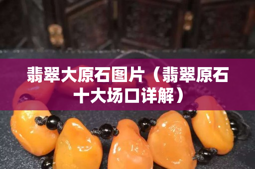 翡翠大原石圖片（翡翠原石十大場口詳解）