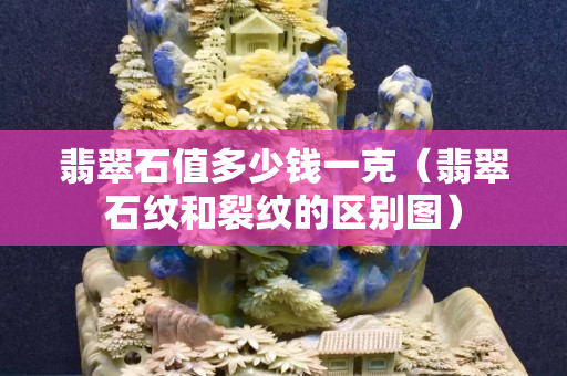 翡翠石值多少錢一克（翡翠石紋和裂紋的區別圖）