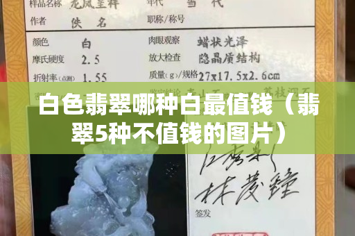 白色翡翠哪種白最值錢(qián)（翡翠5種不值錢(qián)的圖片）
