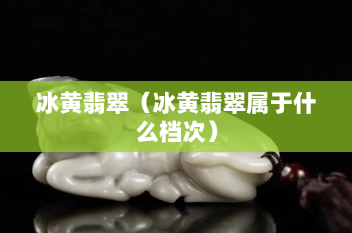 冰黃翡翠（冰黃翡翠屬于什么檔次）