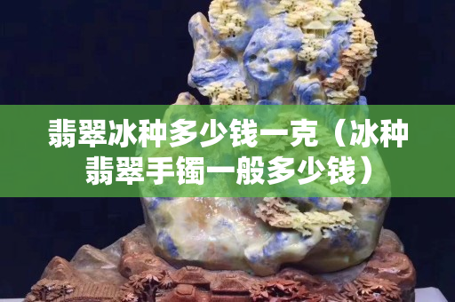 翡翠冰種多少錢一克（冰種翡翠手鐲一般多少錢）