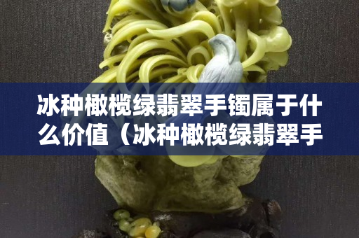 冰種橄欖綠翡翠手鐲屬于什么價值（冰種橄欖綠翡翠手鐲屬于什么價值）