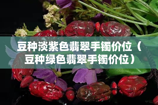 豆種淡紫色翡翠手鐲價位（豆種綠色翡翠手鐲價位）