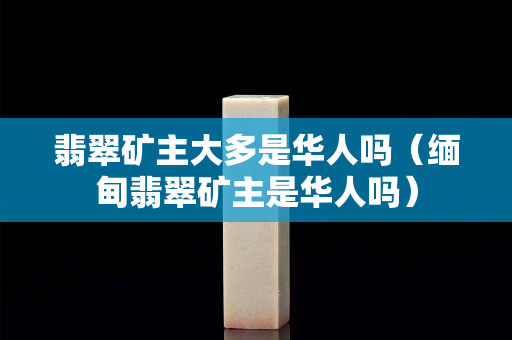 翡翠礦主大多是華人嗎（緬甸翡翠礦主是華人嗎）