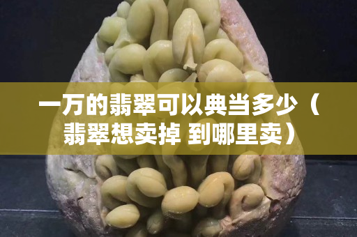一萬的翡翠可以典當多少（翡翠想賣掉 到哪里賣）