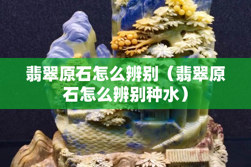 翡翠原石怎么辨別（翡翠原石怎么辨別種水）