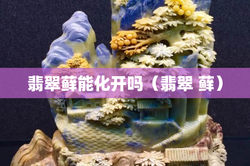 翡翠蘚能化開嗎（翡翠 蘚）