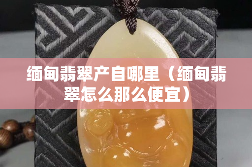緬甸翡翠產(chǎn)自哪里（緬甸翡翠怎么那么便宜）