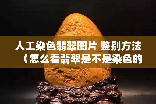 人工染色翡翠圖片 鑒別方法（怎么看翡翠是不是染色的）