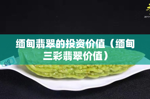 緬甸翡翠的投資價值（緬甸三彩翡翠價值）