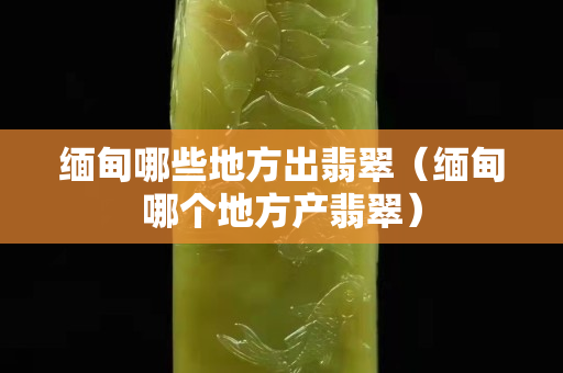 緬甸哪些地方出翡翠（緬甸哪個(gè)地方產(chǎn)翡翠）