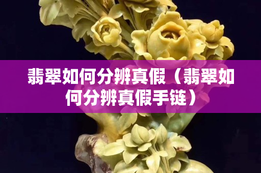翡翠如何分辨真假（翡翠如何分辨真假手鏈）