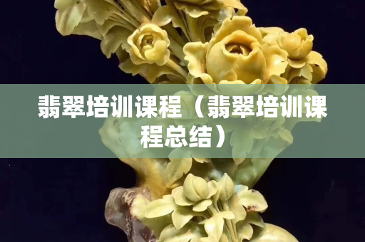翡翠培訓(xùn)課程（翡翠培訓(xùn)課程總結(jié)）