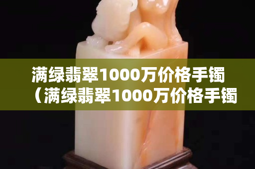滿綠翡翠1000萬價格手鐲（滿綠翡翠1000萬價格手鐲圖片）