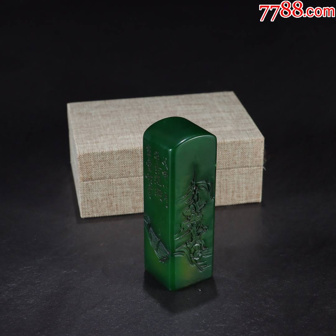 壽山石鑒定 艾葉綠，不只是美麗的傳說